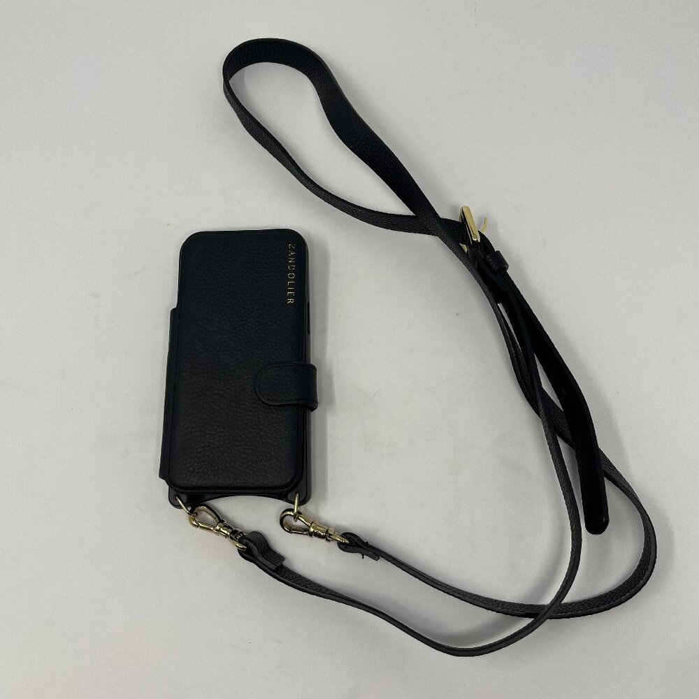 BANDOILER LEATHER CROSSBODY PHONE CASE / FOLIO STYLE. Fits iPhone 13.